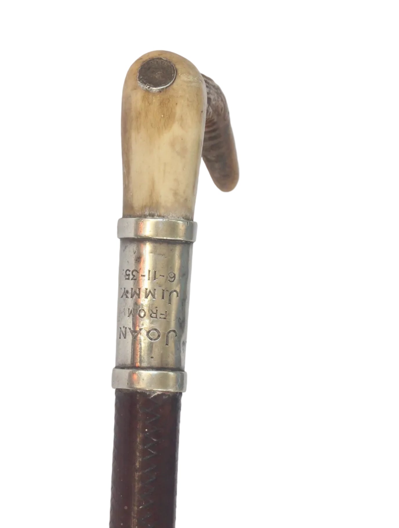 1935 Swaine & Adeney Ladies / Youths Leather Hunting Whip