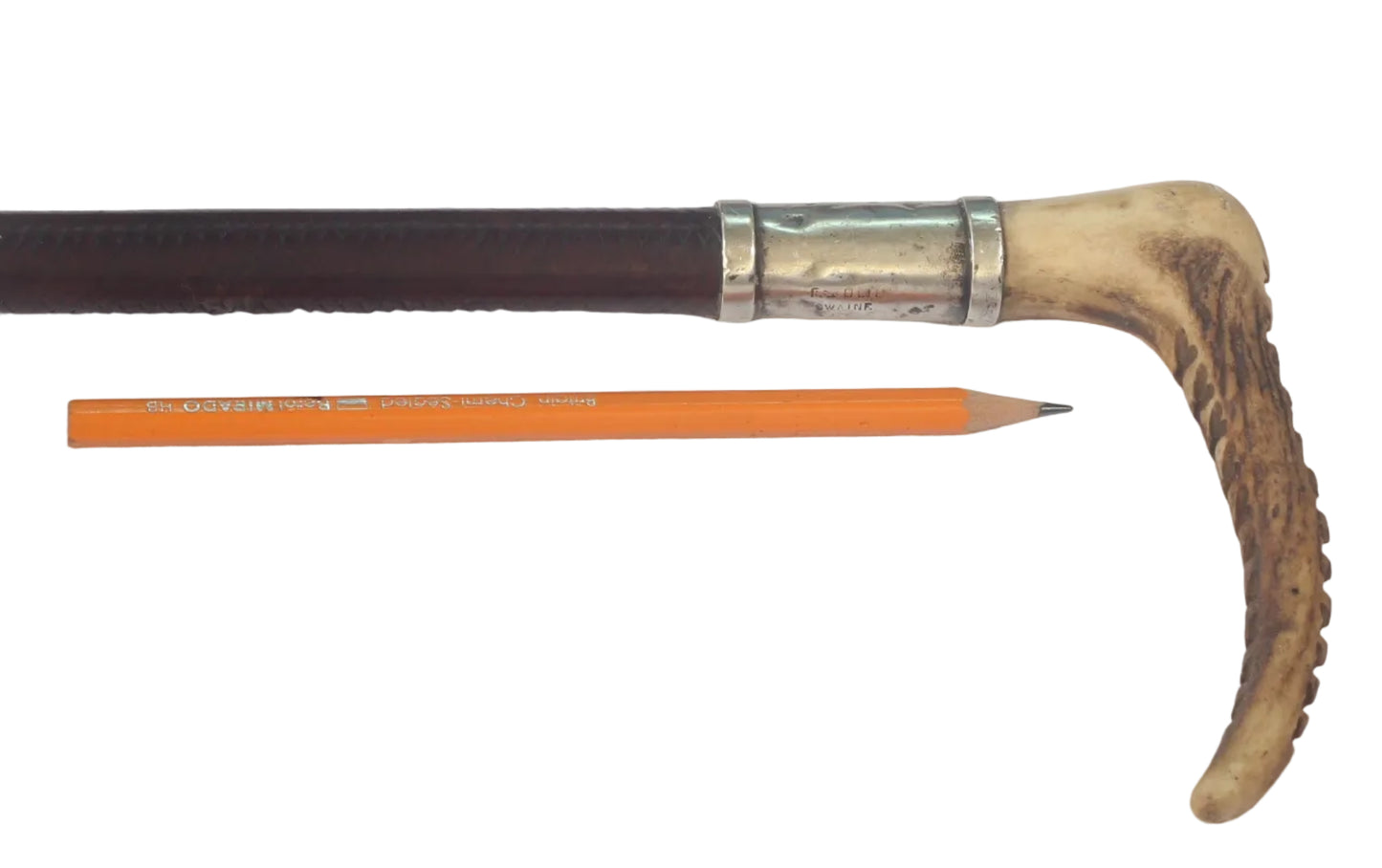 1935 Swaine & Adeney Ladies / Youths Leather Hunting Whip