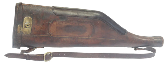 Vintage Leather Leg of Mutton Shotgun Case