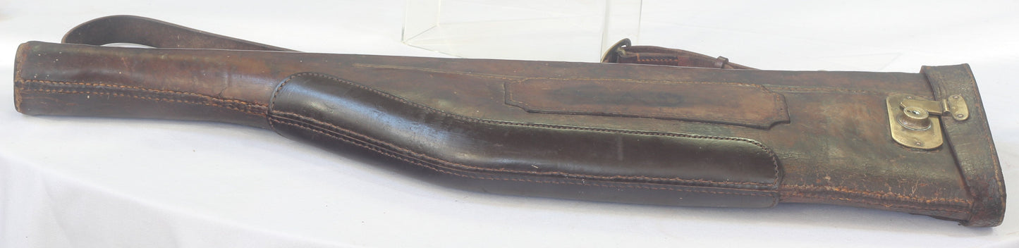 Vintage Leather Leg of Mutton Shotgun Case
