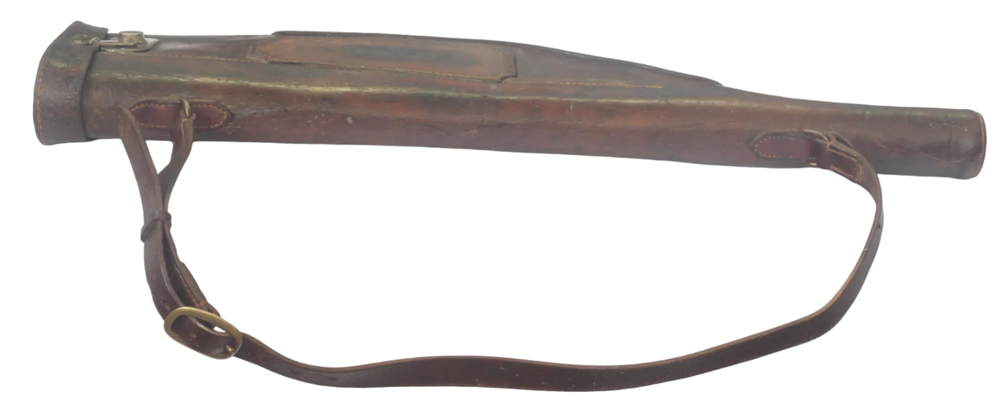 Vintage Leather Leg of Mutton Shotgun Case