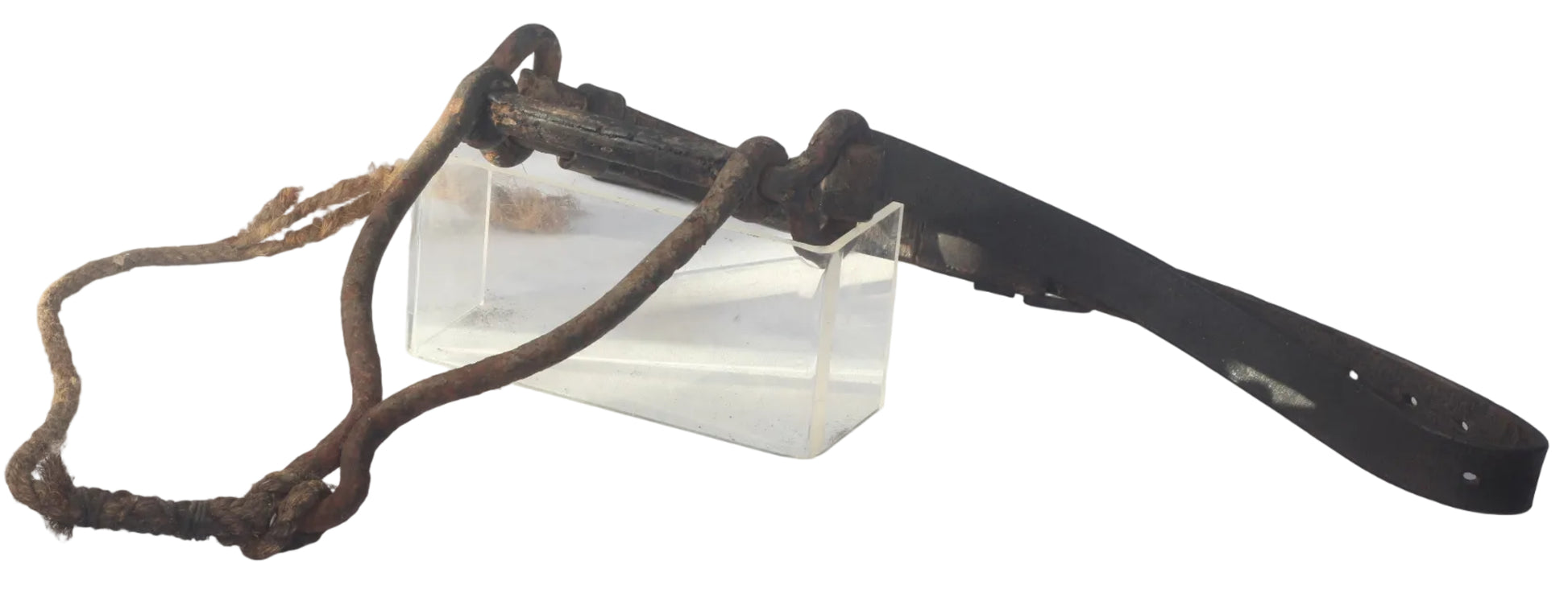 An Antique Hand Forged In-Hand Heavy Horse Bit