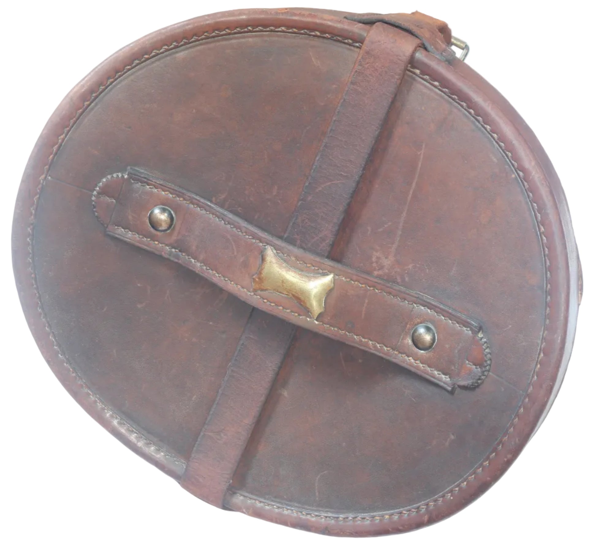 Vintage Silk Top Hat UK Size 7¼ in Leather Hat Box