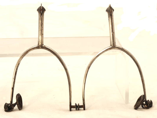 Pair of Fine 19th Century Steel Spurs