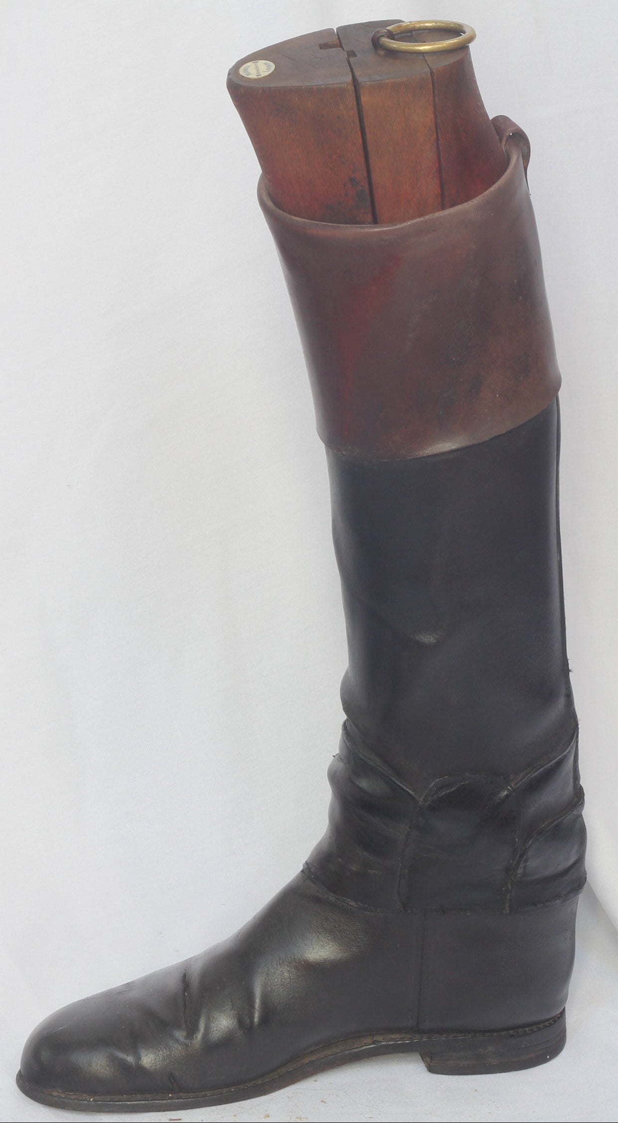 Vintage  Leather Hunting Top Boots and Trees by Maxwell