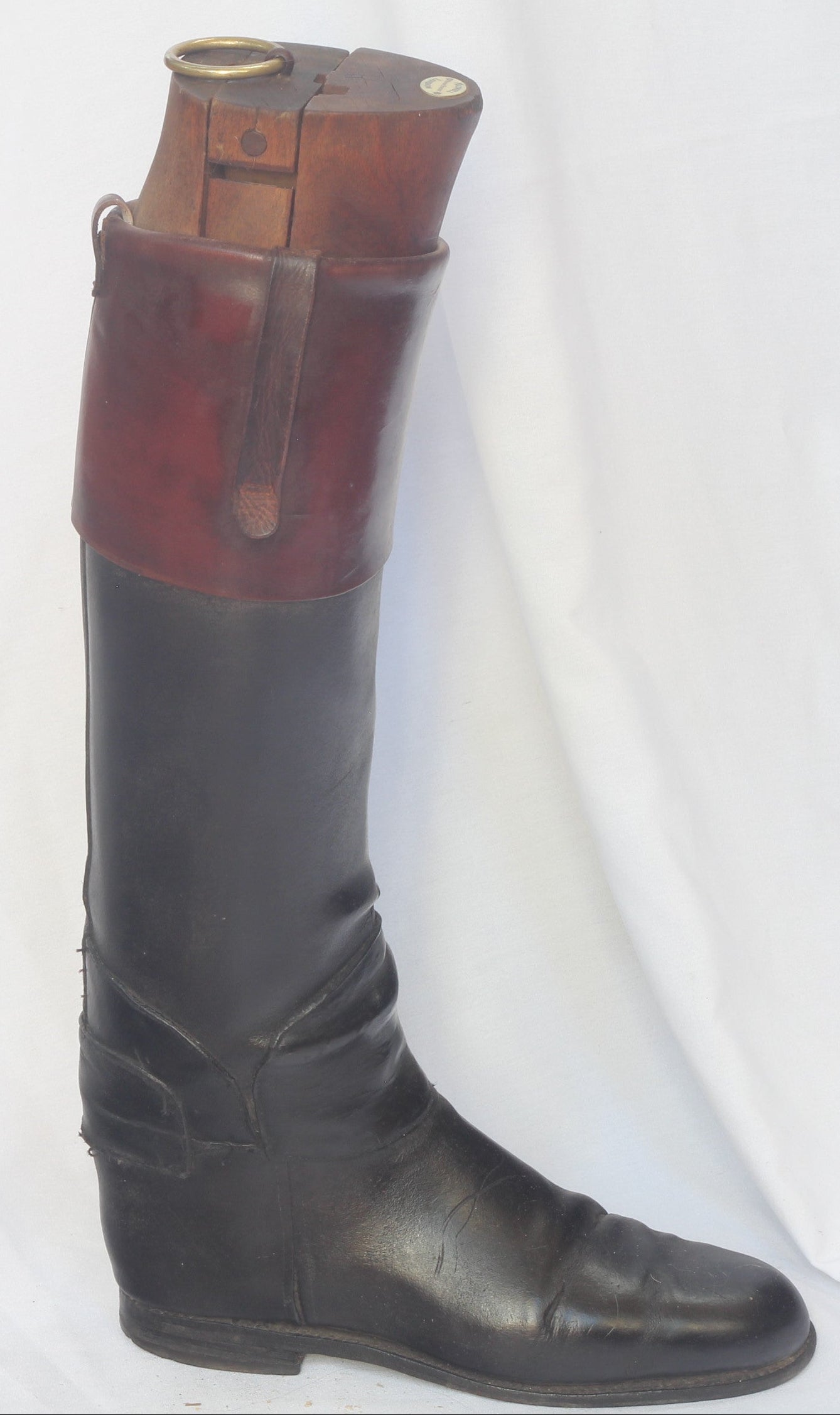 Vintage  Leather Hunting Top Boots and Trees by Maxwell