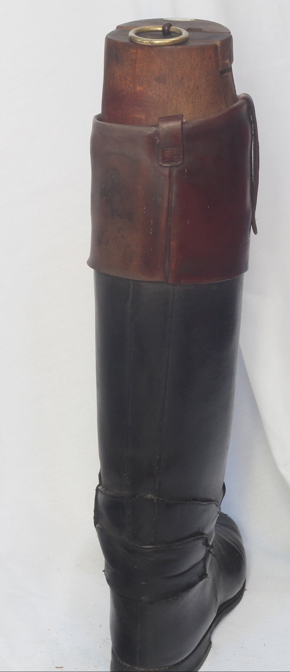 Vintage  Leather Hunting Top Boots and Trees by Maxwell