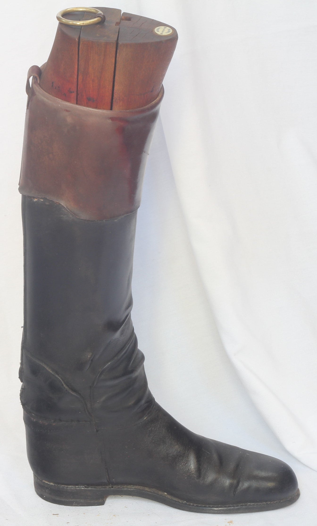 Vintage  Leather Hunting Top Boots and Trees by Maxwell