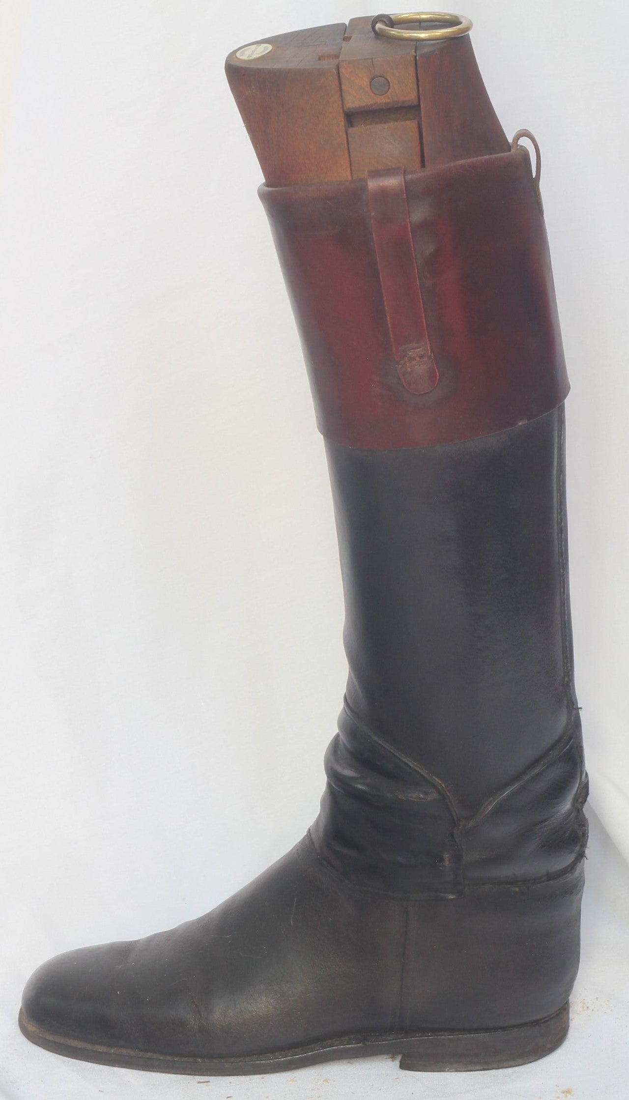 Vintage  Leather Hunting Top Boots and Trees by Maxwell