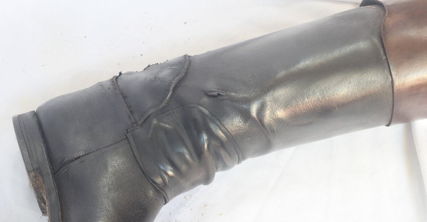 Vintage  Leather Hunting Top Boots and Trees by Maxwell