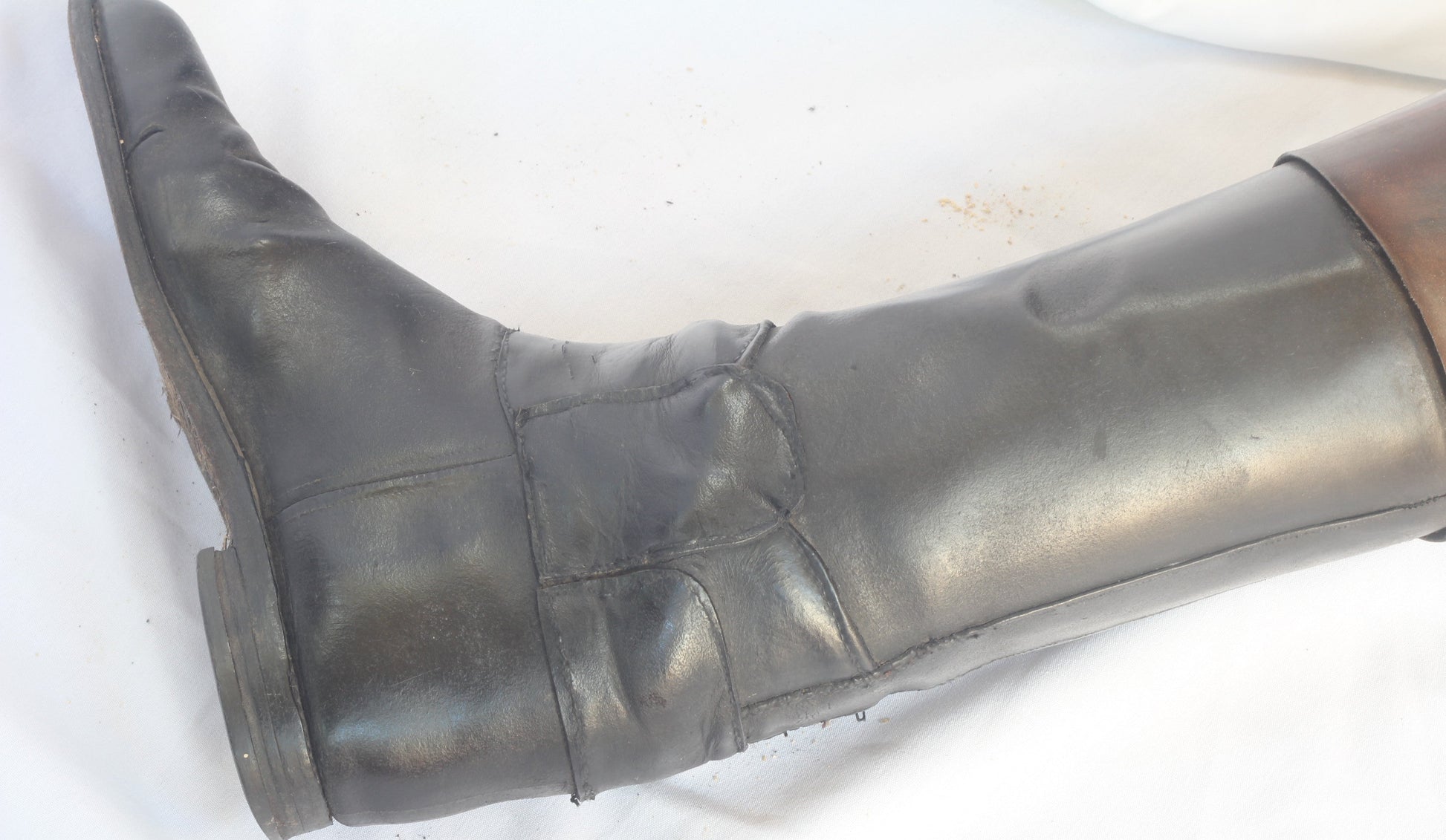 Vintage  Leather Hunting Top Boots and Trees by Maxwell
