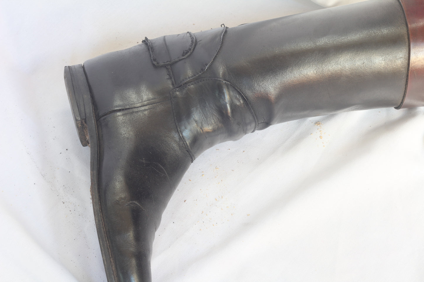 Vintage  Leather Hunting Top Boots and Trees by Maxwell
