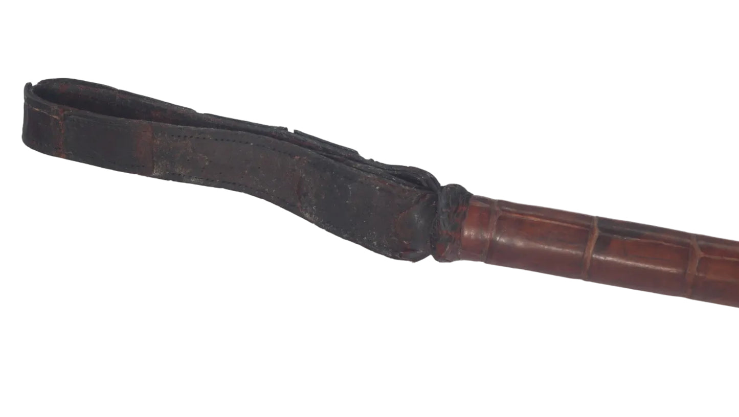 1932 Vintage Crocodile Hunting Whip