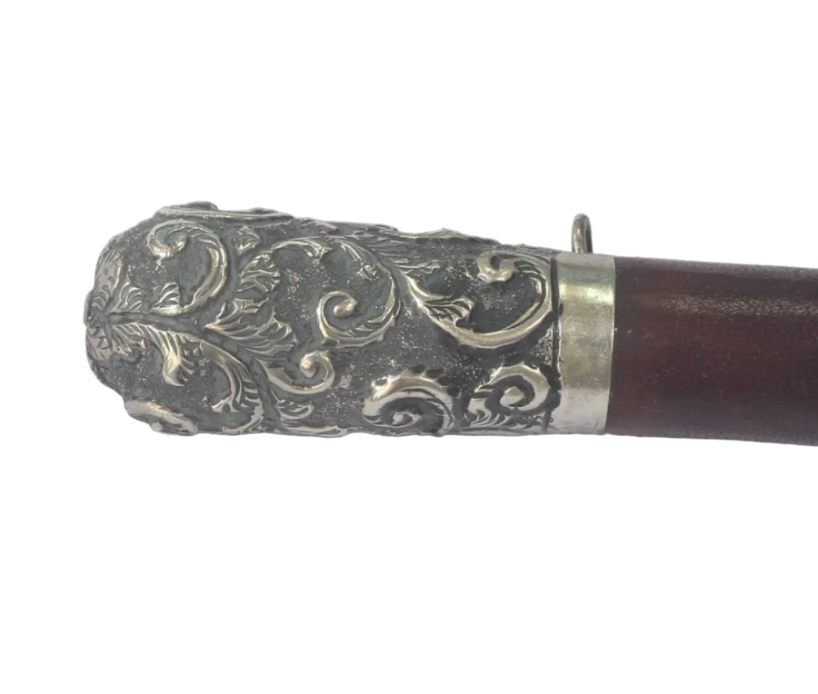 Victorian 1889 Silver Mounted Ladies Sidesaddle Riding Whip or Crop