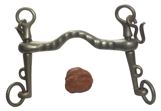Small nickel Weymouth horse bit