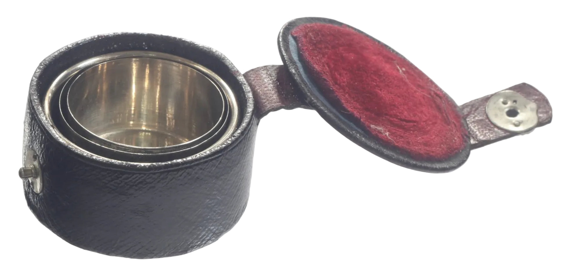 Antique Telescopic or Collapsible Cup in Leather Case