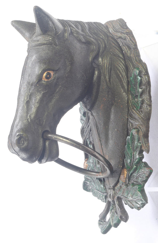 Cast Iron Horse Head Towel Ring
