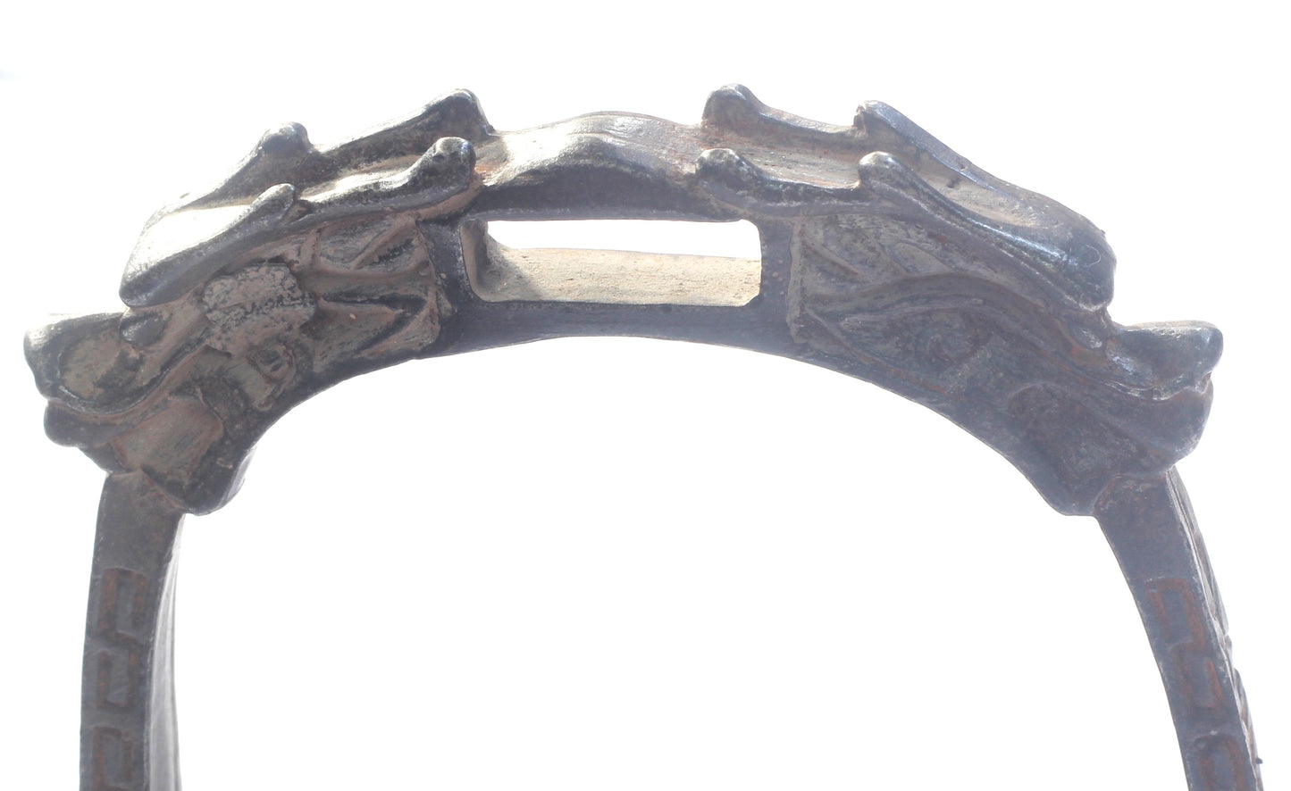 Antique Chinese or Tibetan Stirrup with Dragons