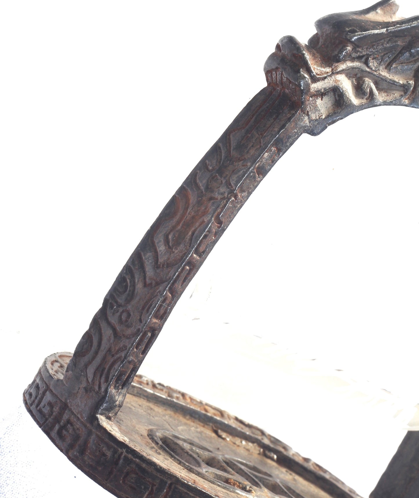 Antique Chinese or Tibetan Stirrup with Dragons