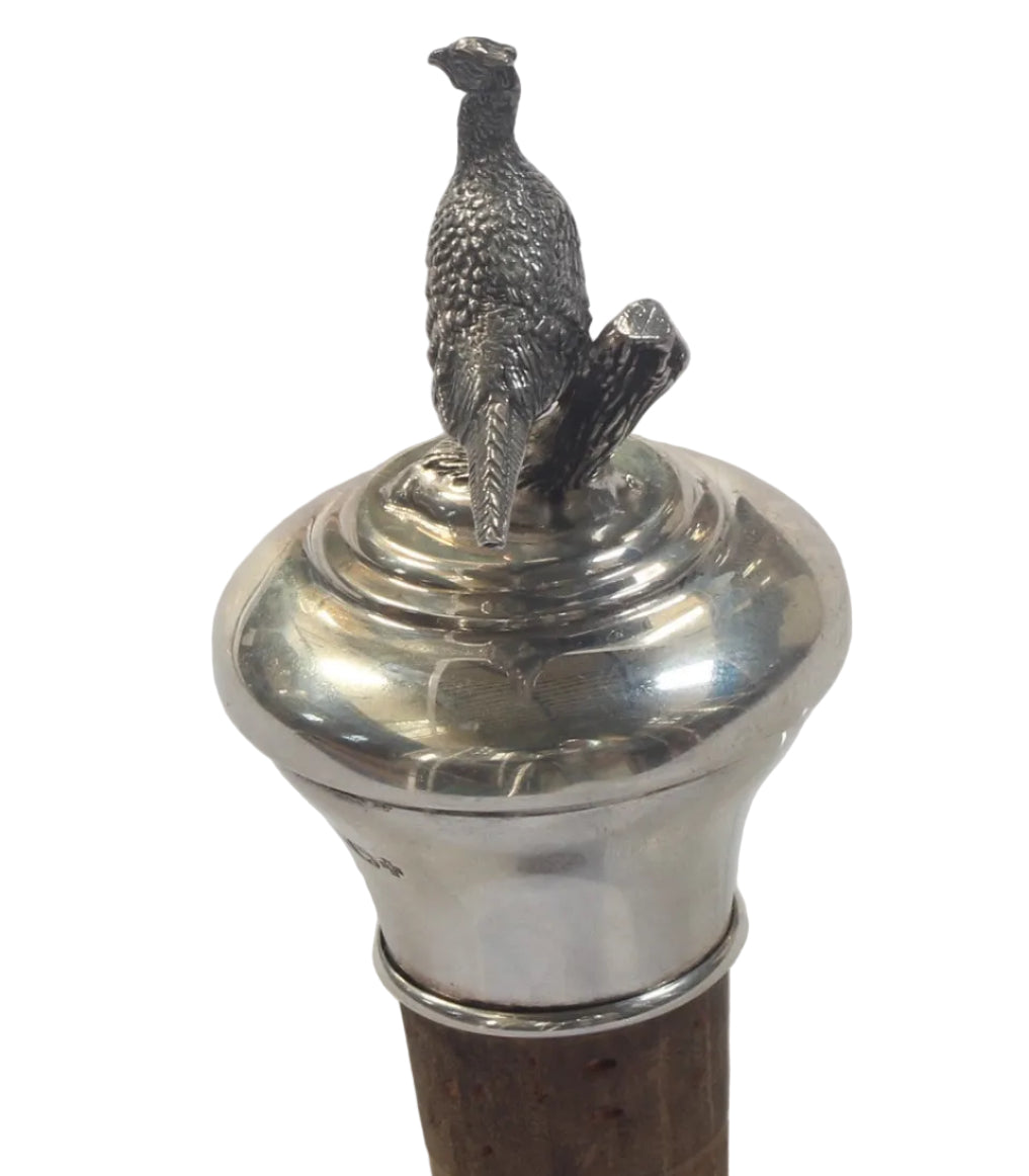 Sterling Silver Pheasant Bottle Stopper
