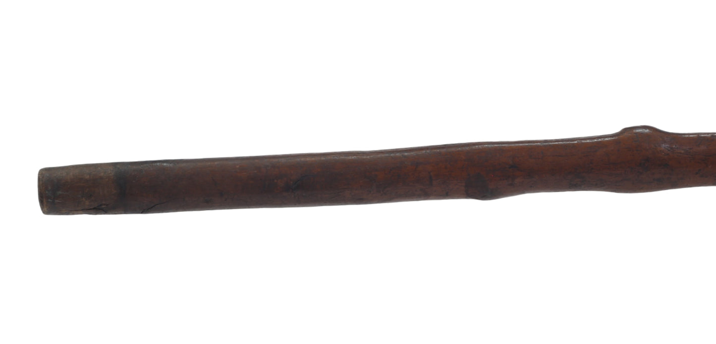 Folk Art Walking Stick with Foot Handle
