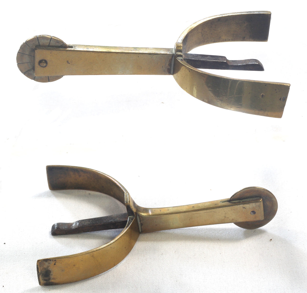 Gilt Brass Military Box Spurs 