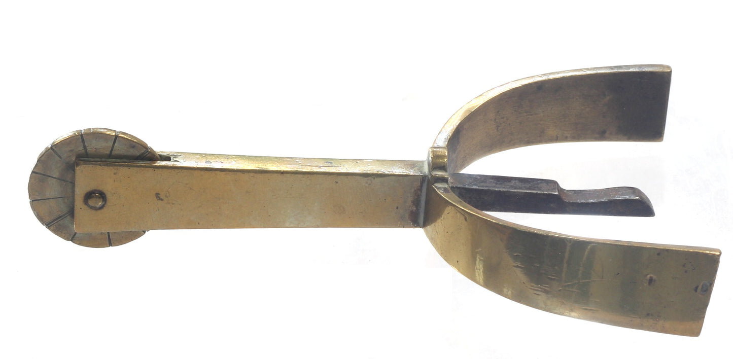 Gilt Brass Military Box Spurs 