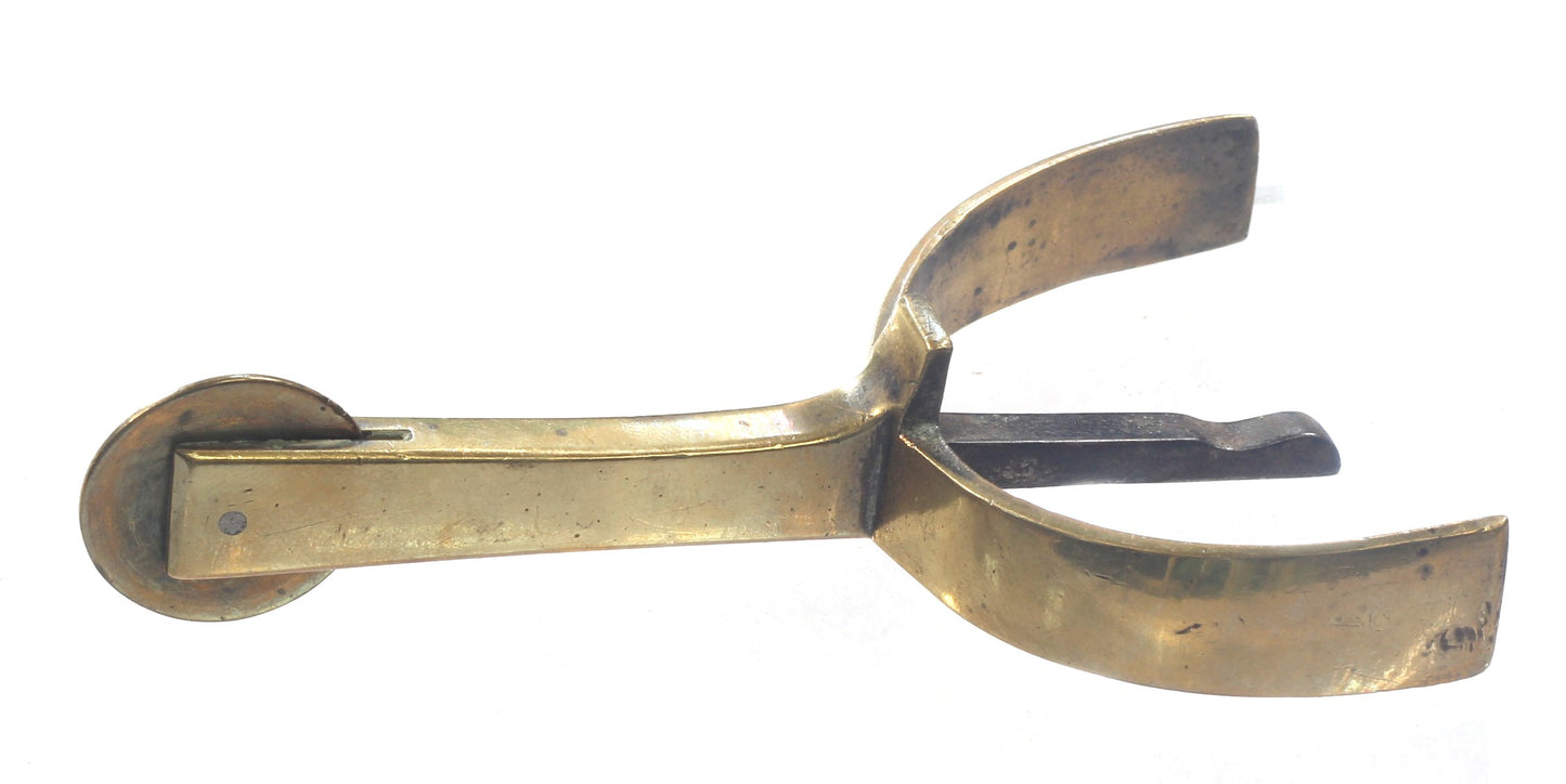 Gilt Brass Military Box Spurs 