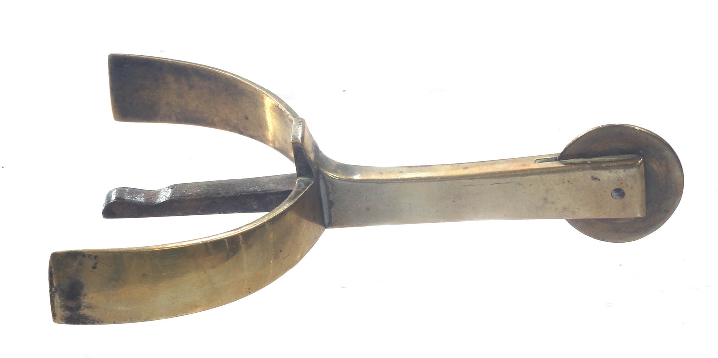 Gilt Brass Military Box Spurs 