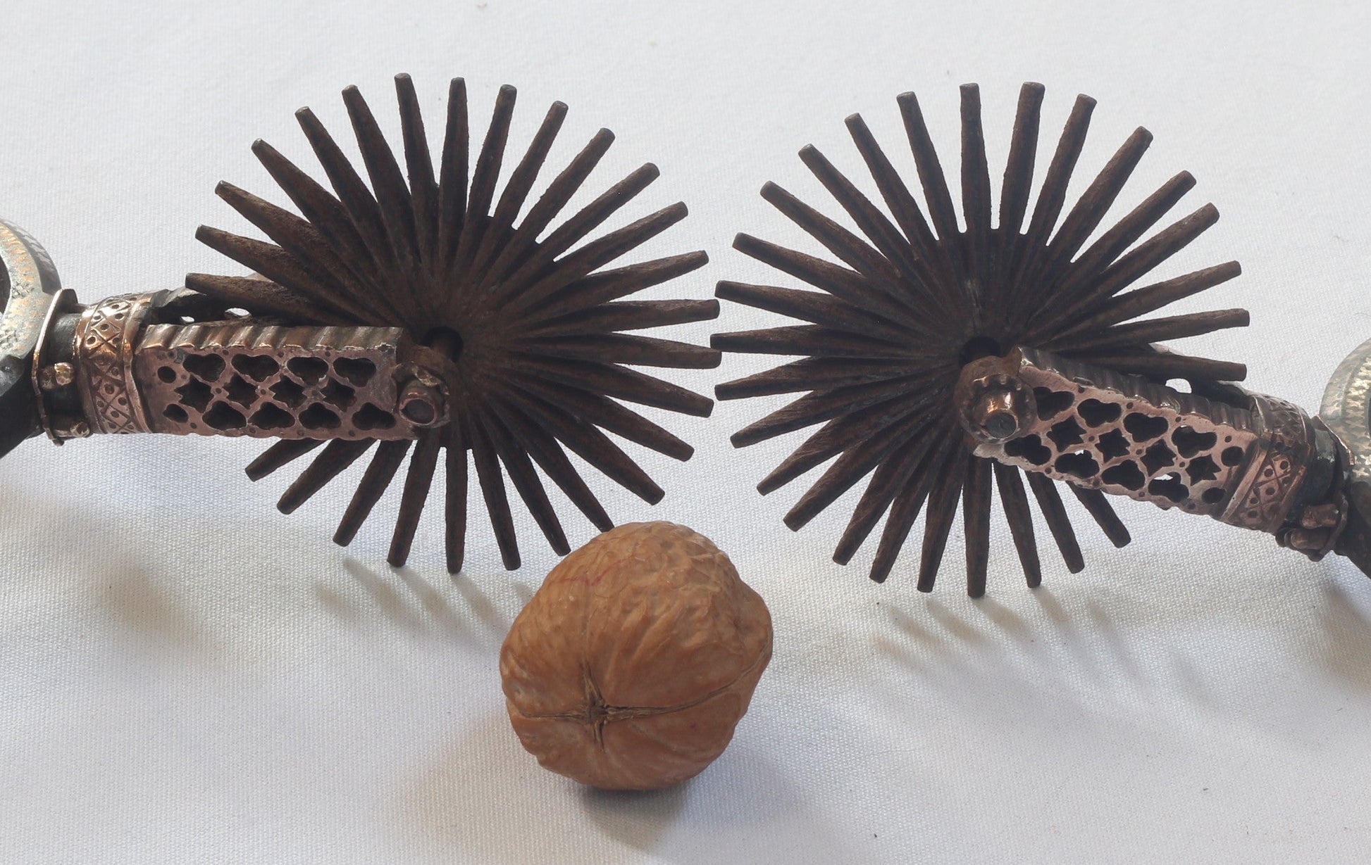 A Pair of Decorated Chilean Huaso Spurs