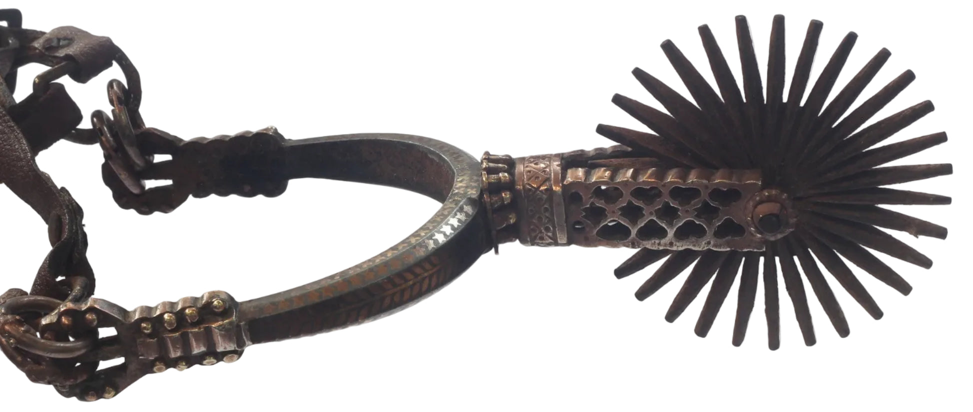 A Pair of Decorated Chilean Huaso Spurs