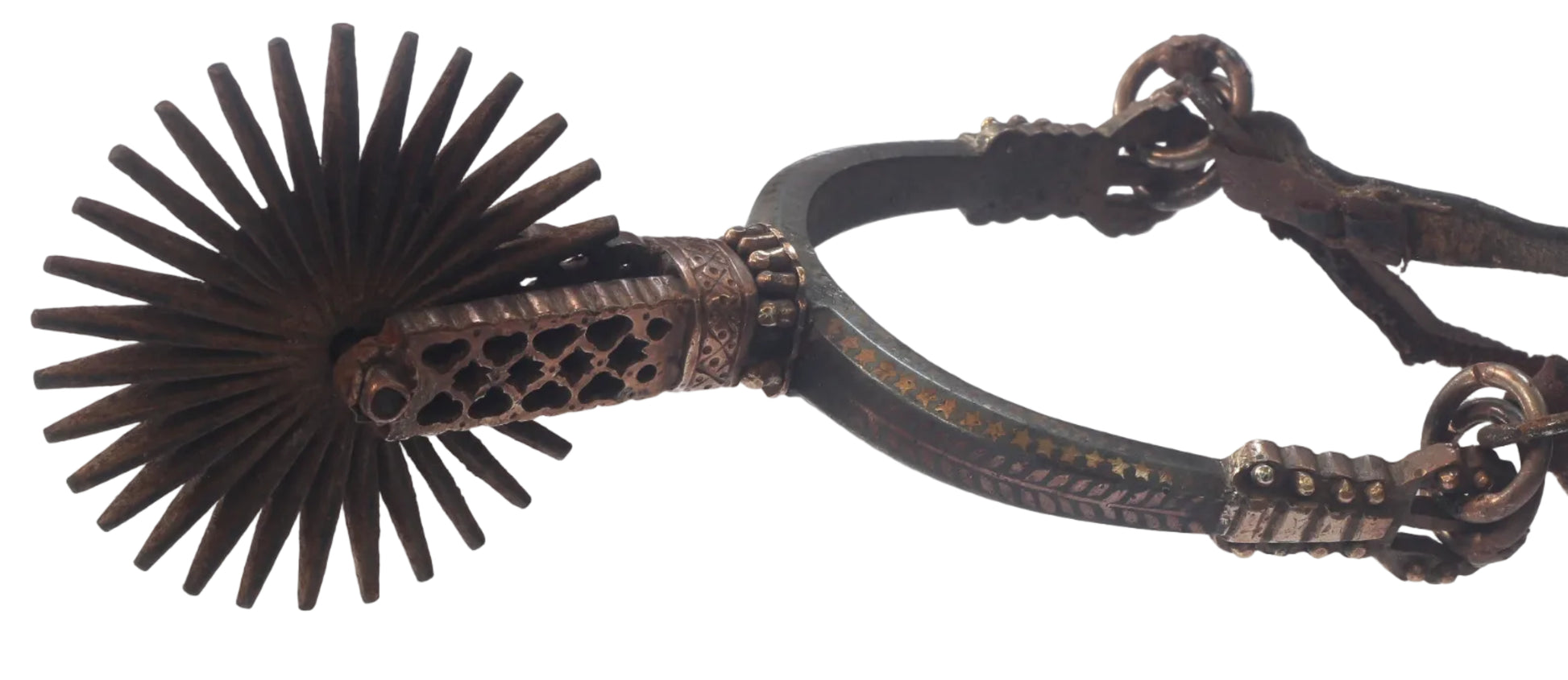 A Pair of Decorated Chilean Huaso Spurs
