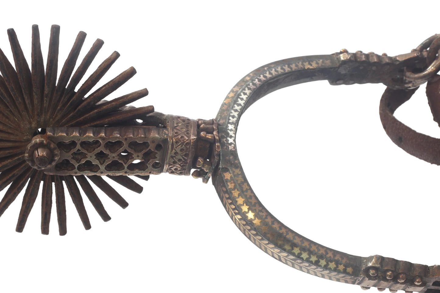 A Pair of Decorated Chilean Huaso Spurs