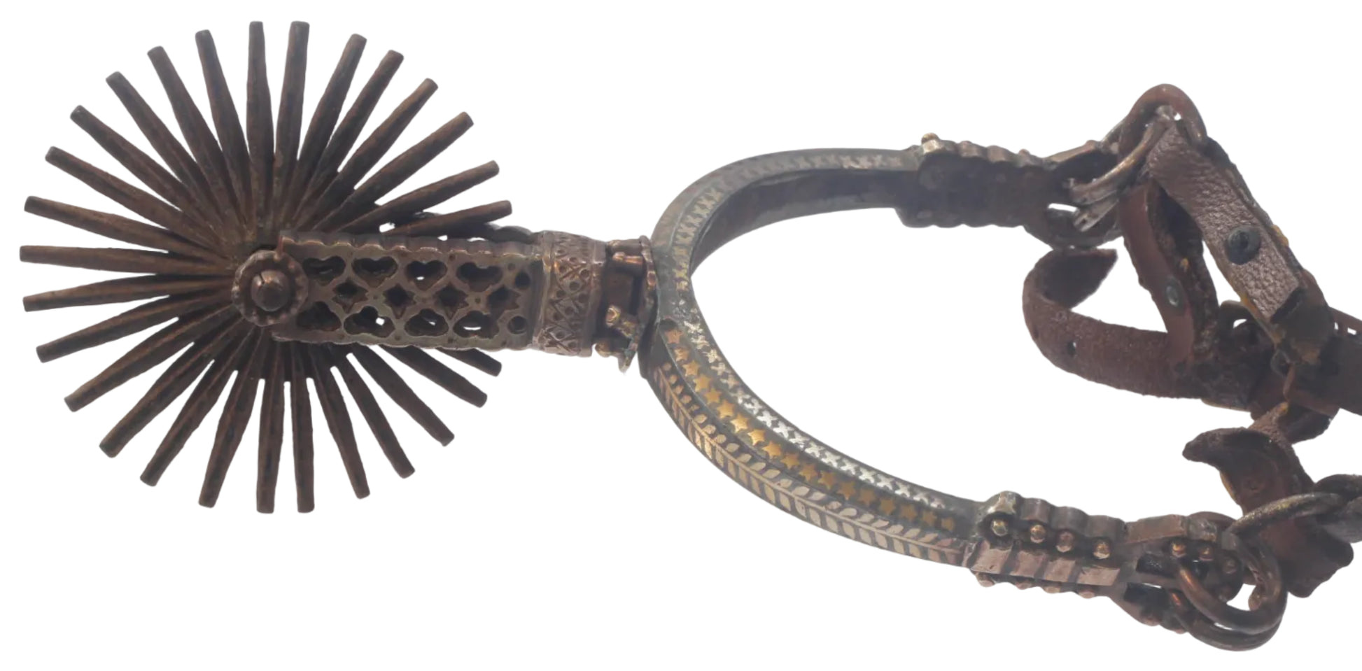 A Pair of Decorated Chilean Huaso Spurs