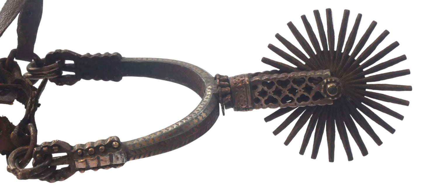 A Pair of Decorated Chilean Huaso Spurs