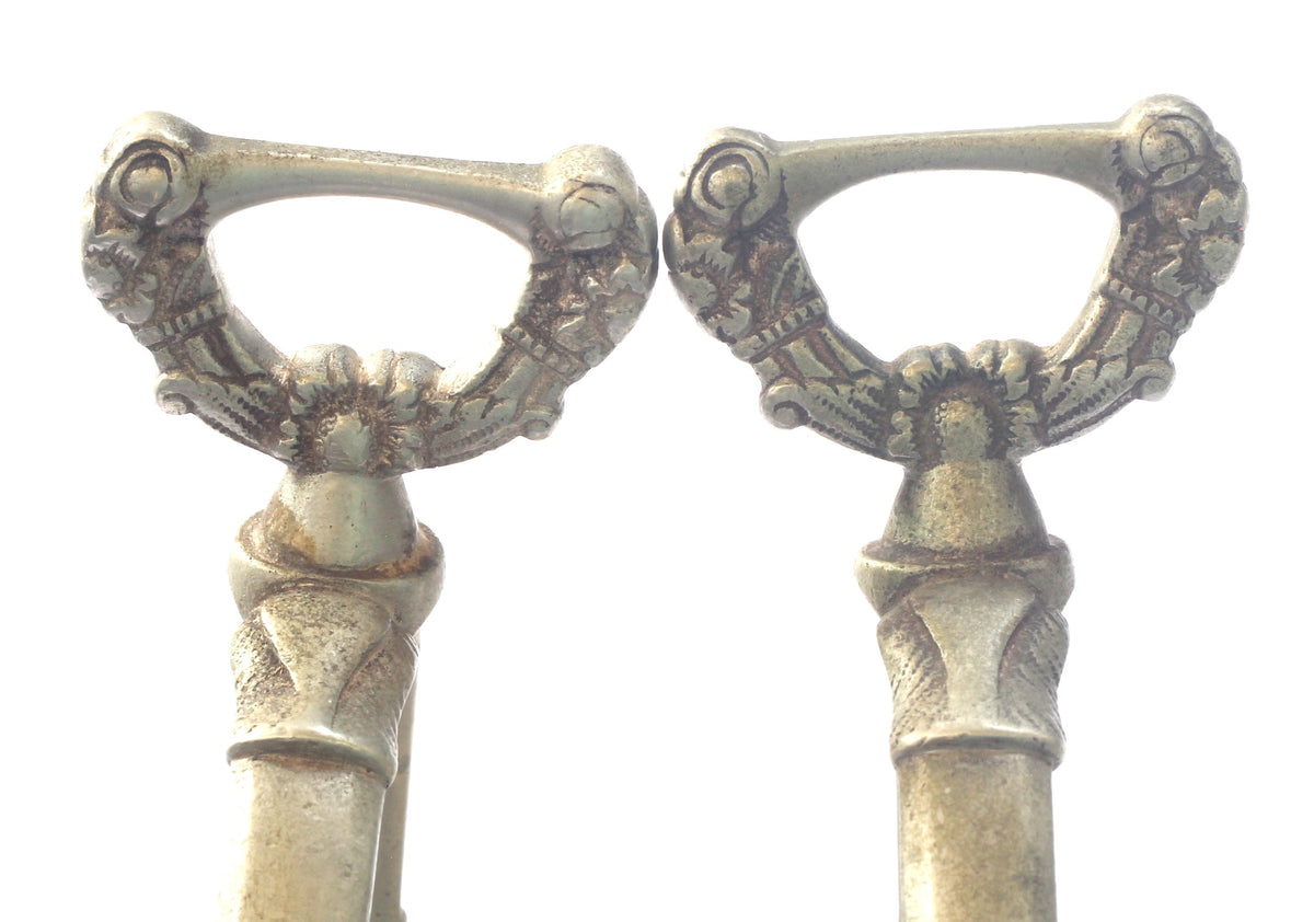 Pair of Estribos de Campana / Bell Stirrups with Naked Woman