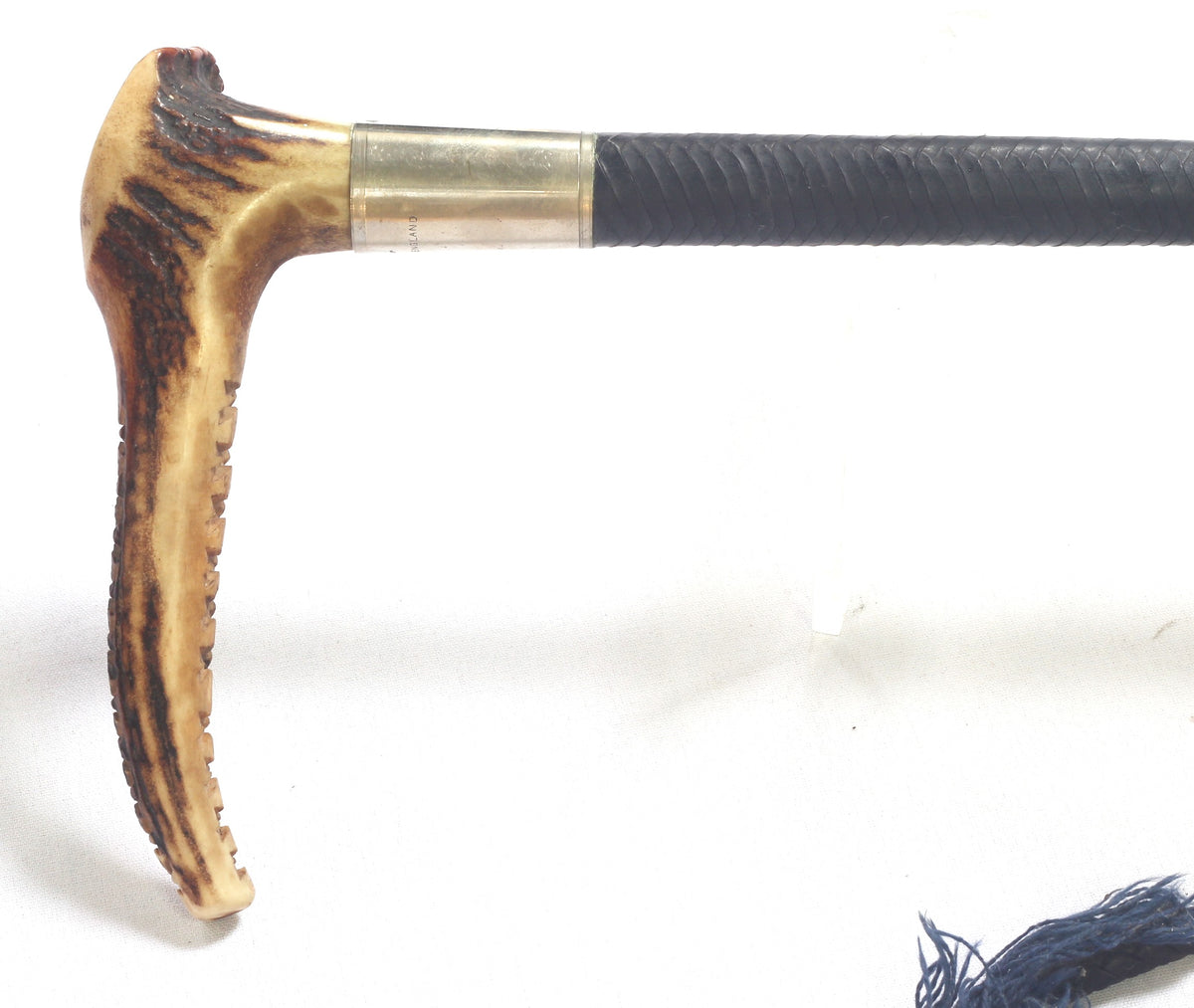 Vintage Zair Gents Leather Hunting Whip or Crop