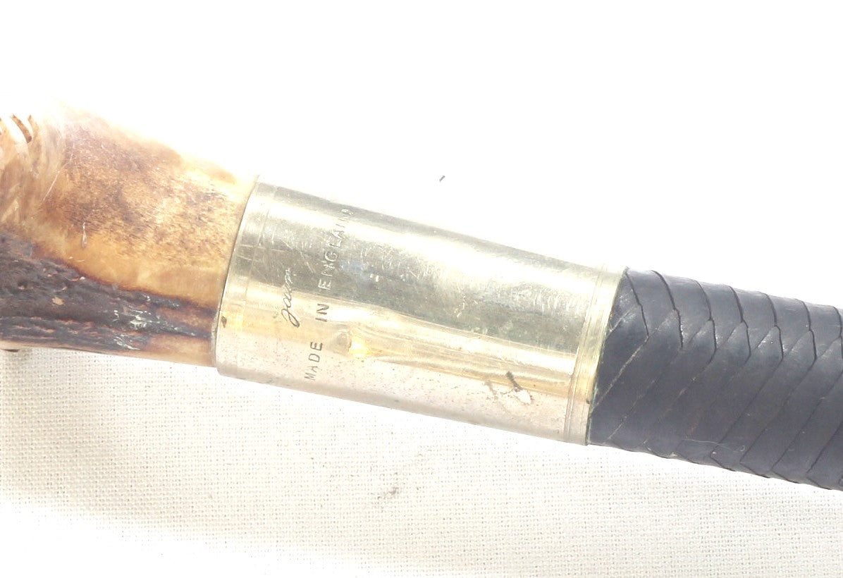 Vintage Zair Gents Leather Hunting Whip or Crop