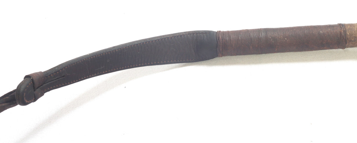 Vintage Zair Gents Leather Hunting Whip or Crop