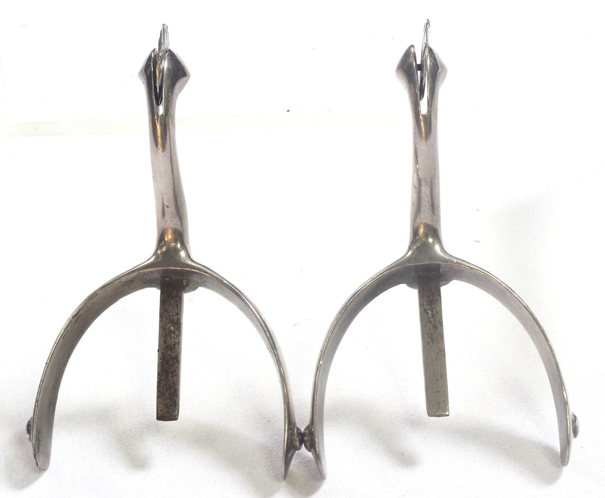 Pair of Swan Necked Mess Dress Box Spurs