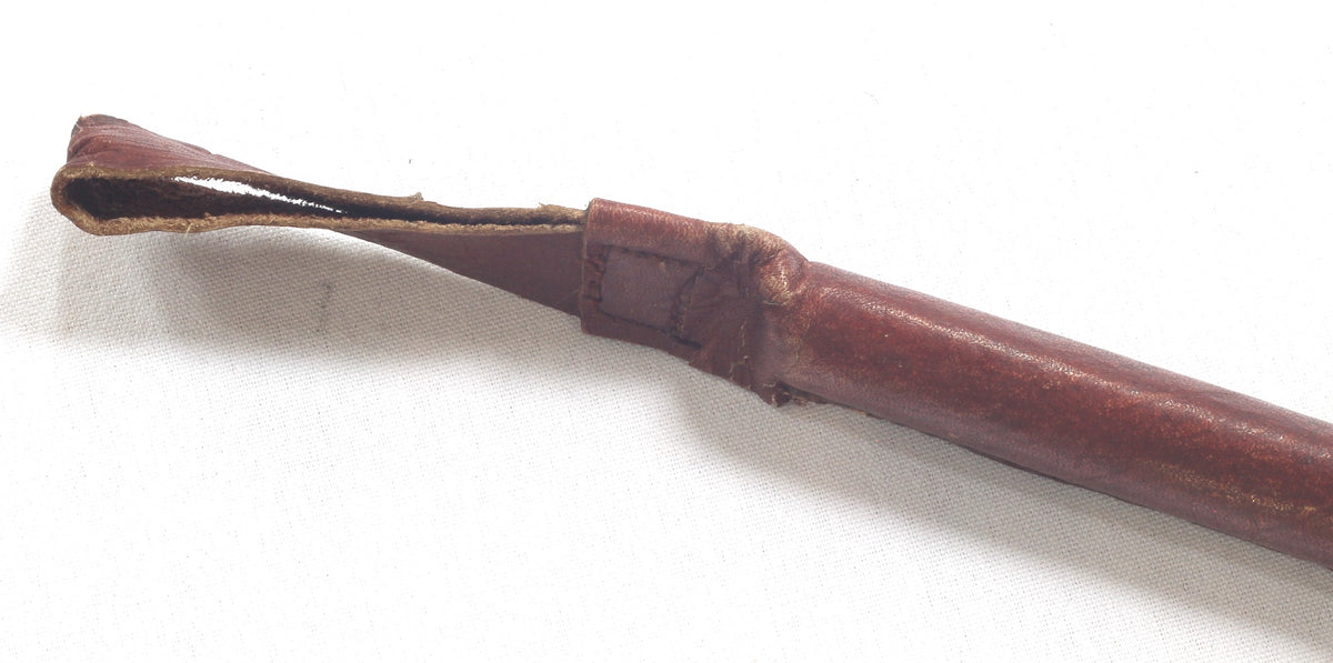 Vintage Horse Head Handled Leather Riding Crop or Whip