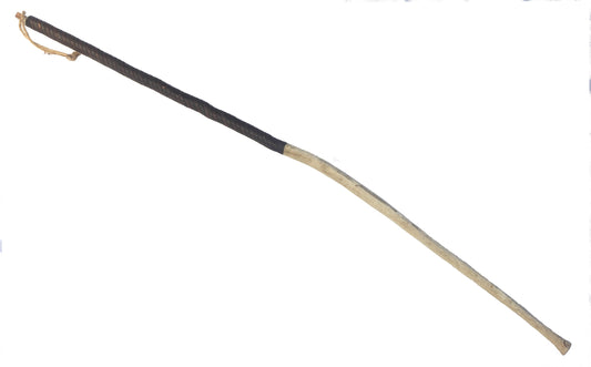 African Tribal Hide Whip or Sjambok or Litupa with Wire Decoration