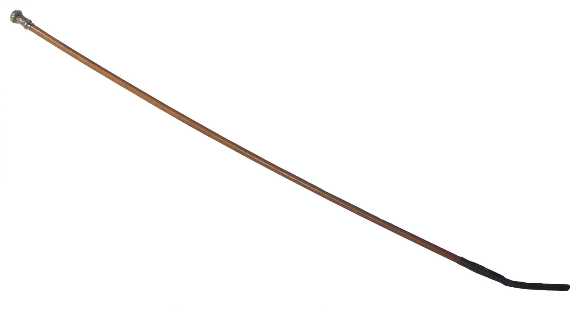 Antique Ladies Long Slim Malacca Sidesaddle Cane or Whip