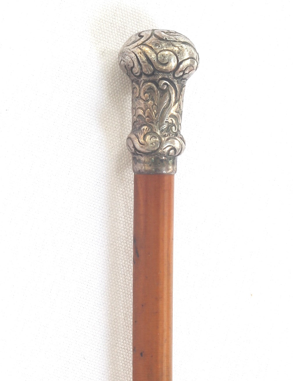 Antique Ladies Long Slim Malacca Sidesaddle Cane or Whip