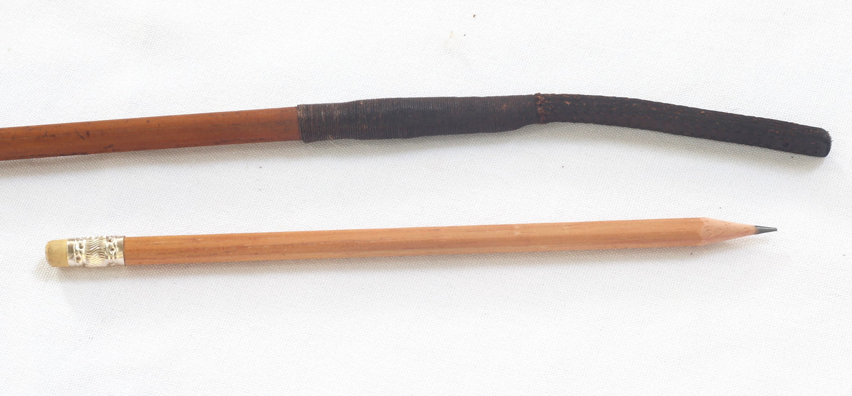 Antique Ladies Long Slim Malacca Sidesaddle Cane or Whip
