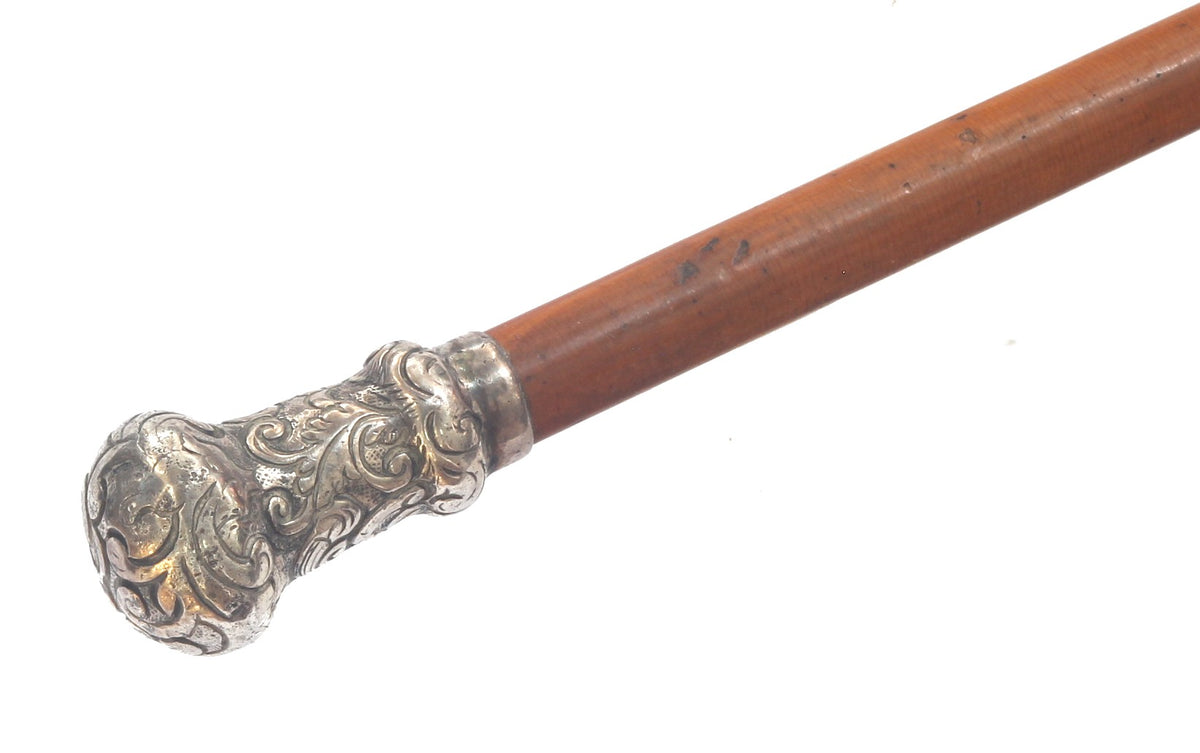 Antique Ladies Long Slim Malacca Sidesaddle Cane or Whip