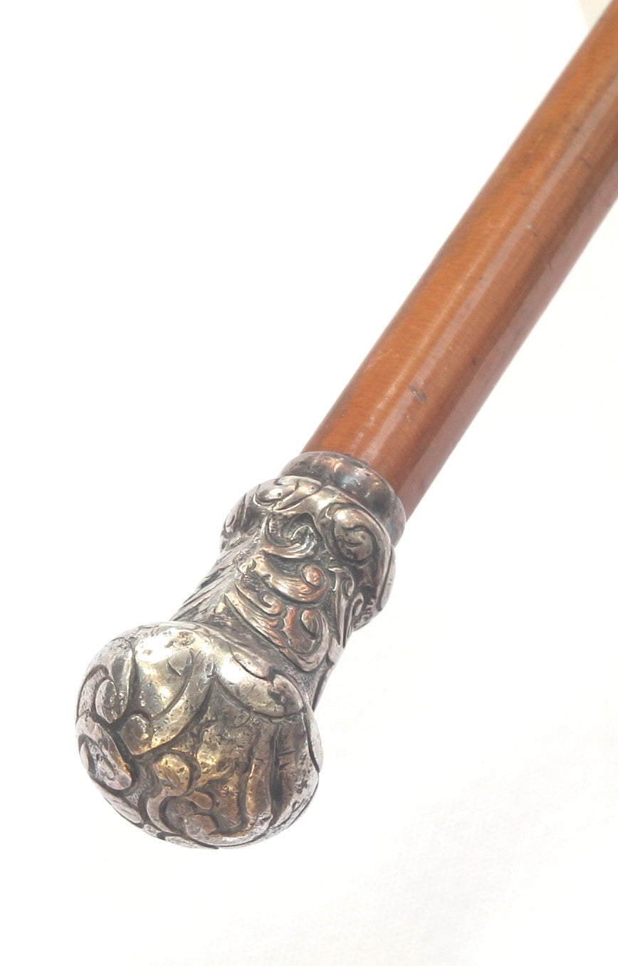 Antique Ladies Long Slim Malacca Sidesaddle Cane or Whip