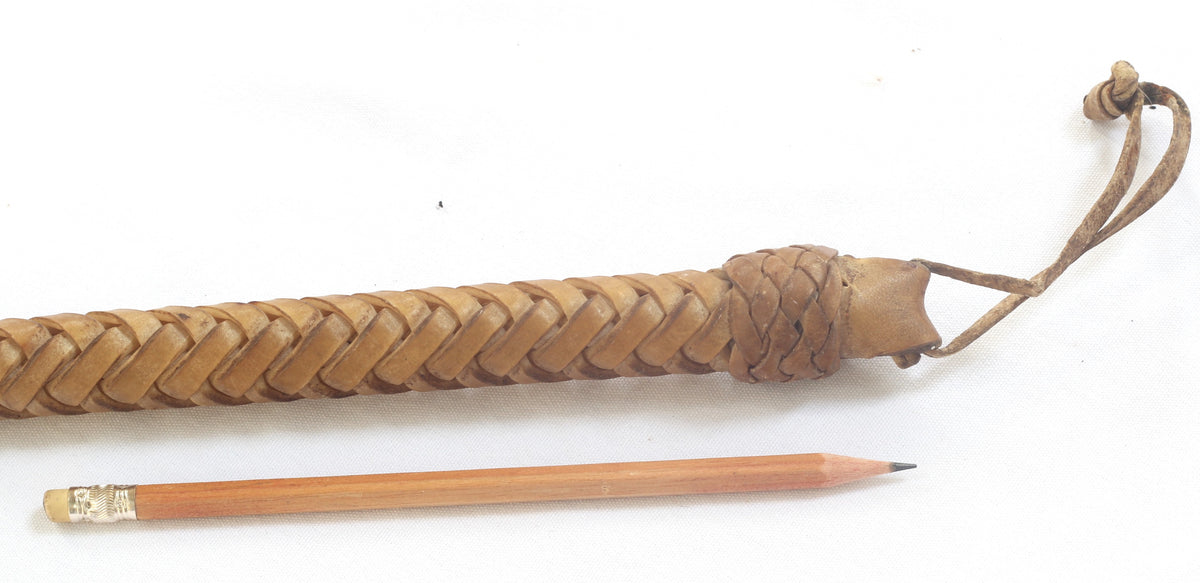 Vintage Braided Rawhide Whip or Quirt 