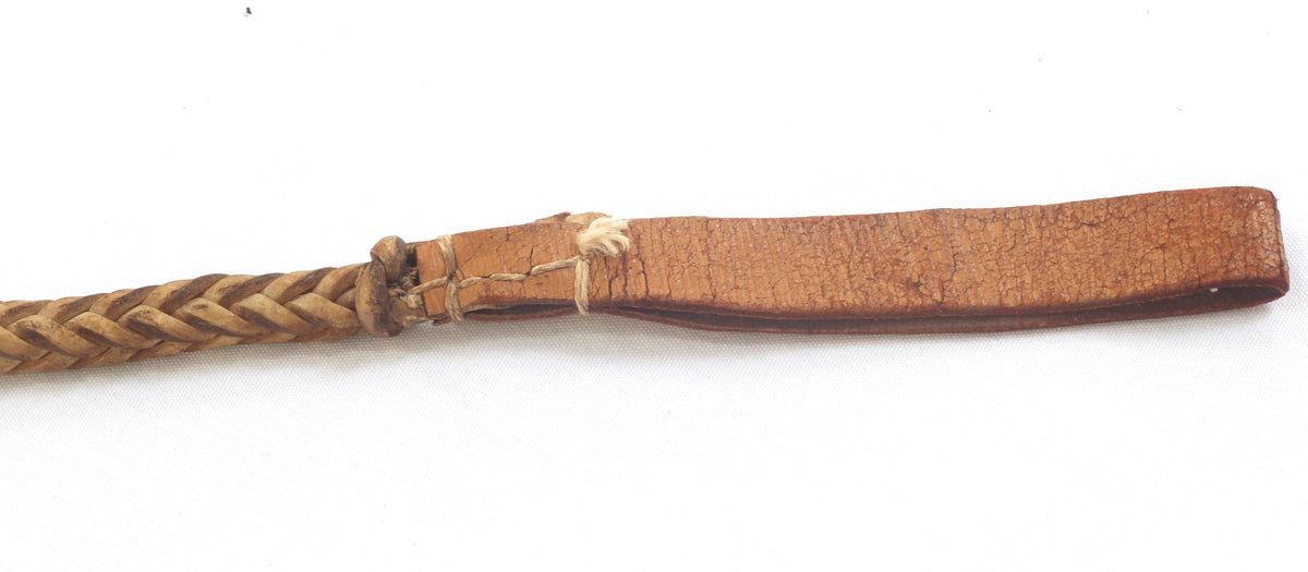 Vintage Braided Rawhide Whip or Quirt 
