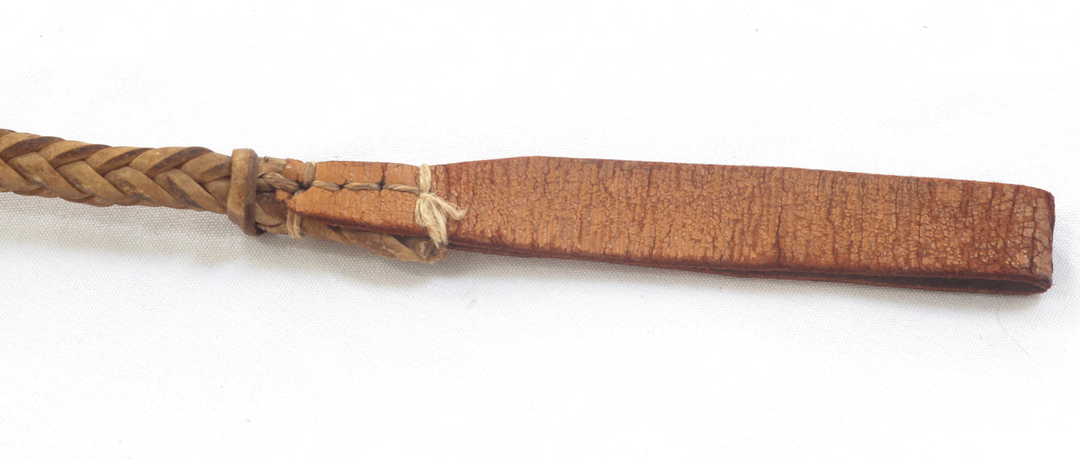 Vintage Braided Rawhide Whip or Quirt 